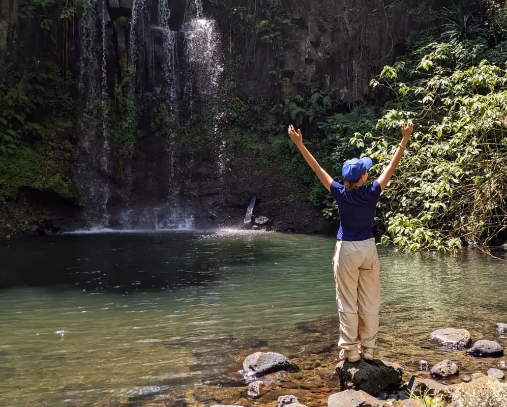 Waterfall in the lush rainforest of Amber Mountain National Park
