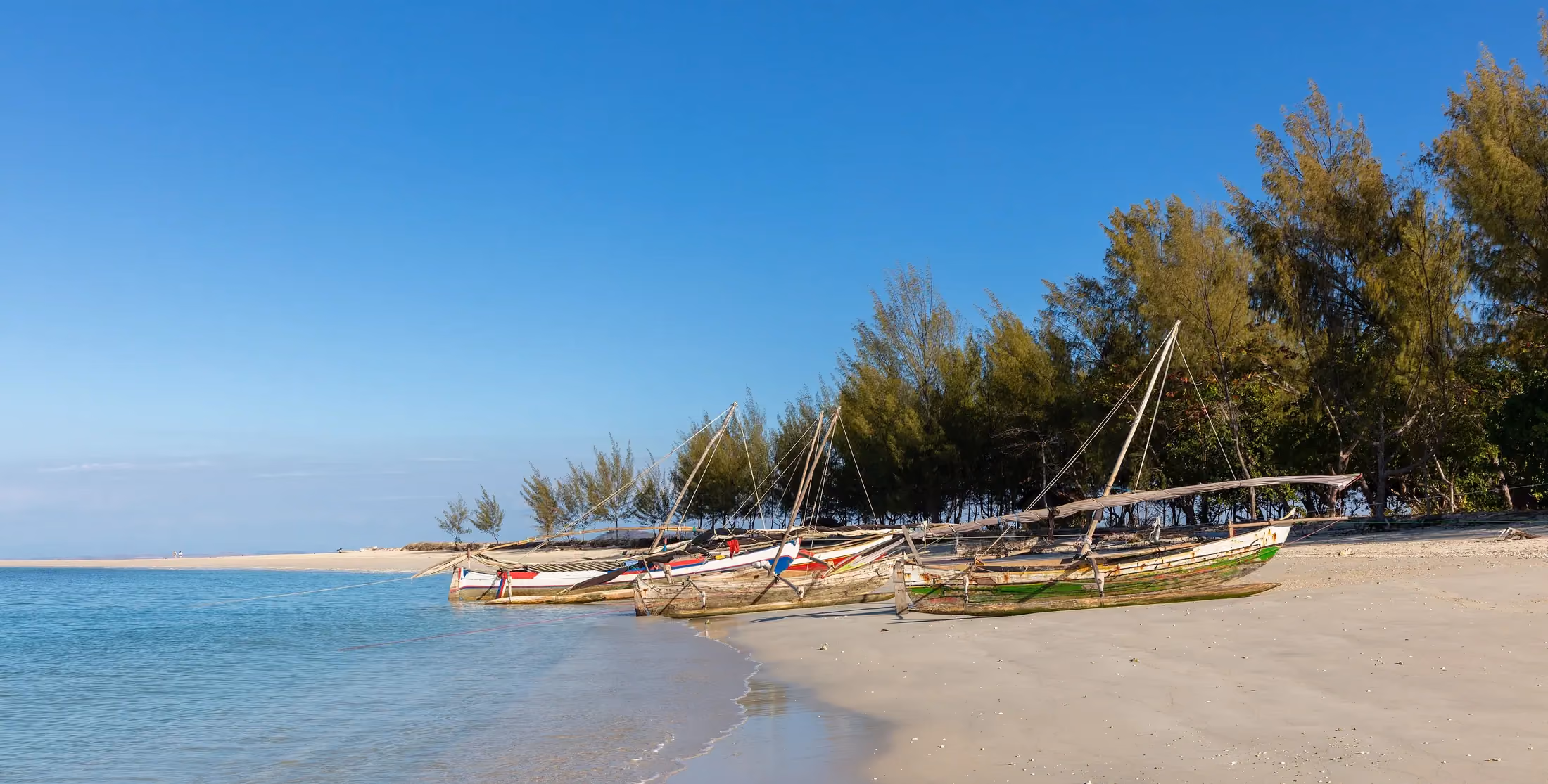 Coral gardens and clear water off the coast of Nosy Be