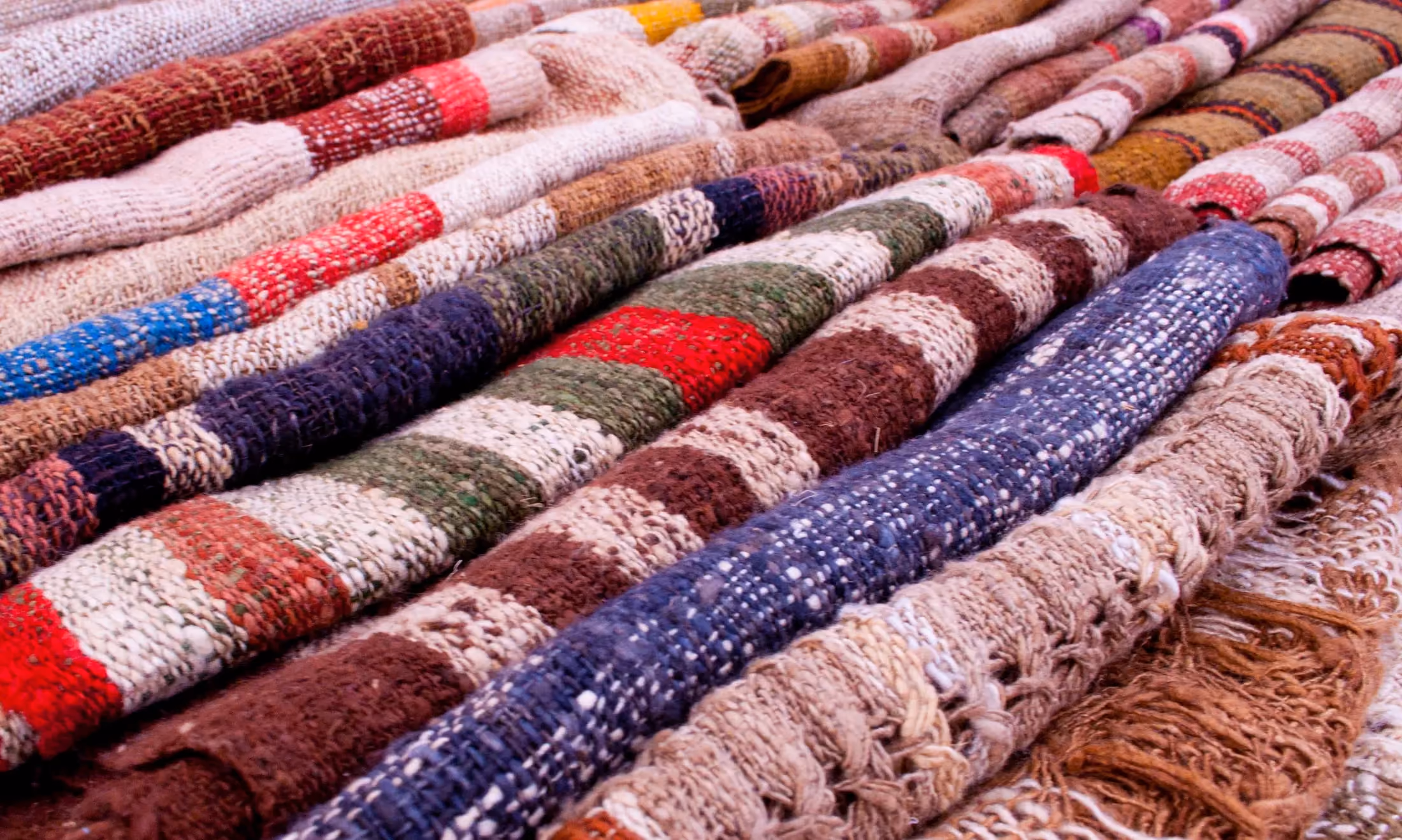 Colourful stalls of a local Malagasy market