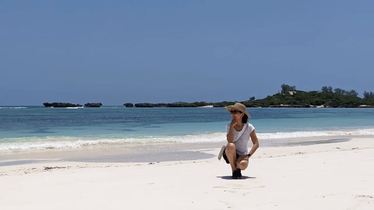 White sand and dramatic coastline of the Three Bays