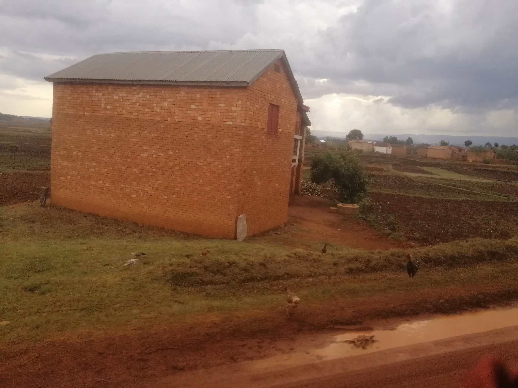 Typical village of the Vakinankaratra region in Madagascar