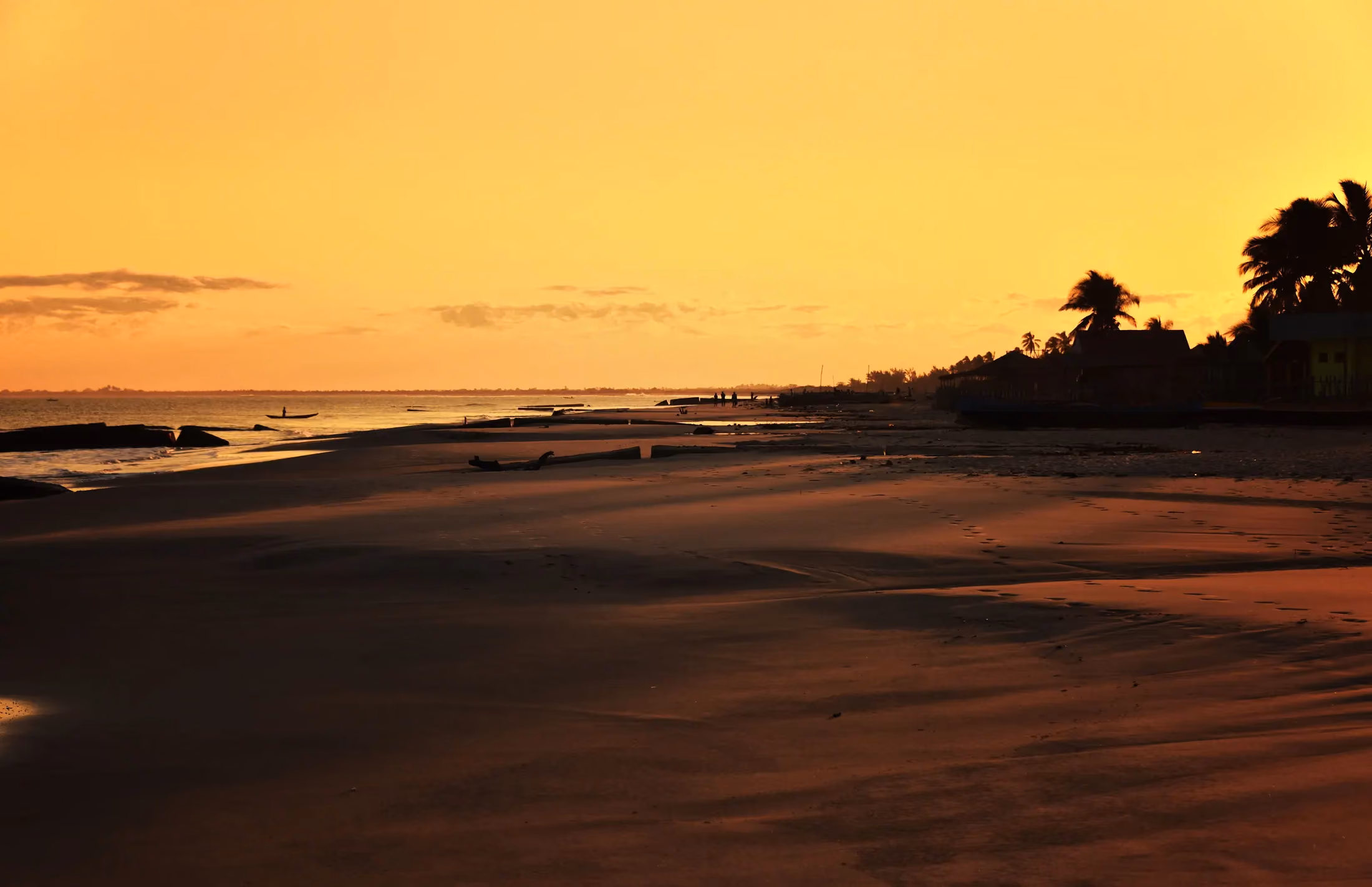 Sunset over the coast of Madagascar